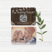 QR Code Wood Lights Site Mariage