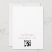 QR Code Woodland Forest Animals Baby shower Kaart (Achterkant)