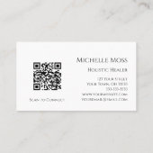 QR-code Yin Yang Gold Holistic Wellness Visitekaartje (Achterkant)