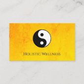 QR-code Yin Yang Gold Holistic Wellness Visitekaartje (Voorkant)
