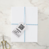 QR-code Zakelijk Handgemaakt Met Liefde Cadeaulabel (Met Touw)