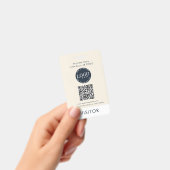 QR-code Zakelijk Logo Bezoeker ID Modern Badge (Handheld)