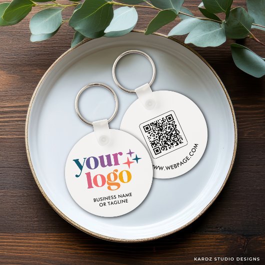 QR-code zakelijk logo merk Sleutelhanger