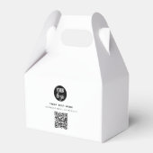 QR-code Zakelijk Logo Modern Minimalistisch Bedrij Bedankdoosjes (Voorkant Zijde)
