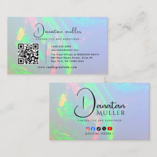 QR Code Zakelijk Logo opalsteen Visitekaartje