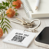 QR Code Zakelijk Logo Promotioneel Sleutelhanger (Voorkant Rechts)