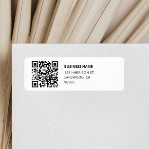 QR-code zakelijk Logo retouradres Etiket