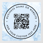 QR-code | Zakelijk Minimaal Scanbaar Rond Raamsticker (Vel)