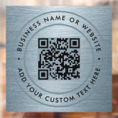 QR-code | Zakelijk Minimaal Scanbaar Rond Raamsticker (Vel 2)