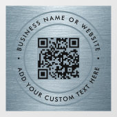 QR-code | Zakelijk Minimaal Scanbaar Rond Raamsticker (Vel)