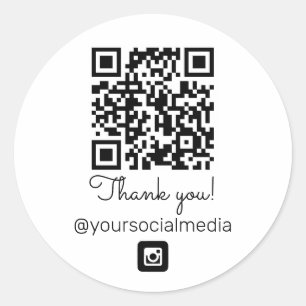 QR-code Zakelijk Ronde Sticker