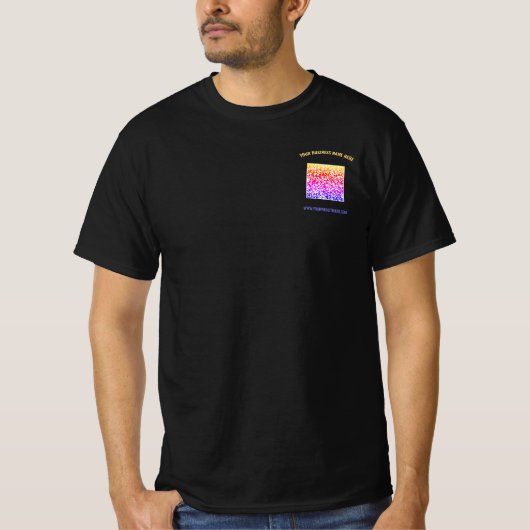 QR Code Zakelijk T-shirt Aangepaste tekst Kleuren  (Voorkant)