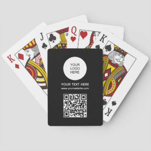 QR Code Zakelijke Logo Barcode Gepersonaliseerde P Pokerkaarten