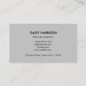 QR Code Zakelijke Logo | Grijs Modern Professional Visitekaartje (Achterkant)