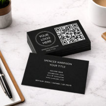 QR Code Zakelijke Logo | Modern Professioneel Zwar