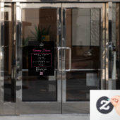 QR Code Zakelijke Logo Openingstijden Uren Raamsticker (Kantoordeur)