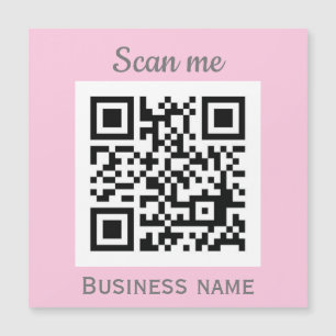 QR Code Zakelijke Logo Professionele Roze Girly
