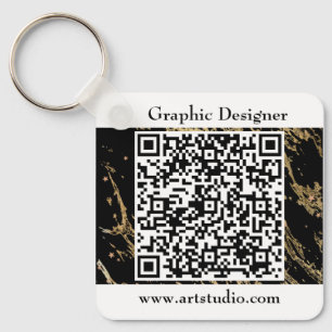 QR-code Zakelijke marketingactie Sleutelhanger