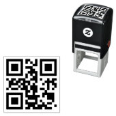 QR-code zelfinkende rubberen stempel (In situ)