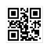 QR-code zelfinkende rubberen stempel (Design)