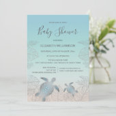 QR Code Zilveren Schildpadden | BABY SHOWER Kaart (Staand voorkant)