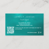 QR CODE zomerreisbureau feestdagen Visitekaartje (Achterkant)