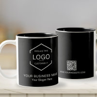 QR Code Zwart Bedrijf Business Logo Promo