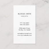 QR-code zwart en wit modern Visitekaartje (Achterkant)