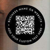 QR Code | Zwart Moderne Zakelijke Winkel Raamsticker