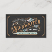 QR Code Zwart  Signwriter Signs & Displays Visitekaartje (Voorkant)