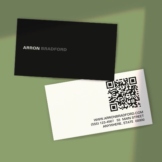QR-code zwart Visitekaartje