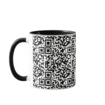  QR-code zwart/wit Abstract geek