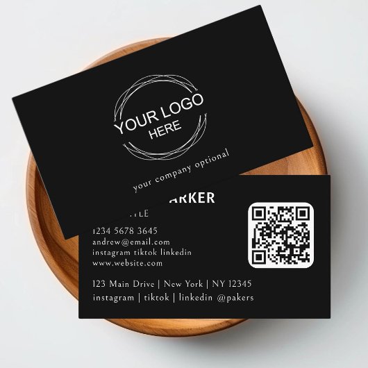 QR-code zwart/wit Visitekaartje