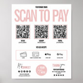QR-codeaftasten om Betalingsteken te betalen Venmo Poster (Voorkant)