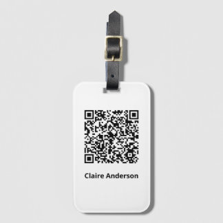 QR-codebadge Bagagelabel