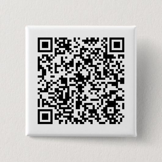 QR-codebadge Vierkante Button 5,1 Cm (Voorkant)