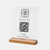 QR-codebetaling | Contactloos display met aangepas (Hoek)