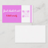 QR-codebrochure - DL-esque-rangschikking Kortingskaartje (Voorkant / Achterkant)