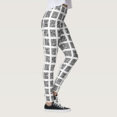 QR-codecontrolepatroon Leggings (Rechts)