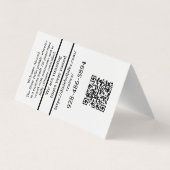 QR-codefoto Visitekaartjes (Achterkant)