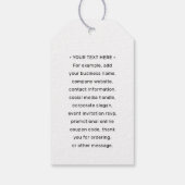 QR-codegenerator & Zakelijk logo Modern Minimaal Cadeaulabel (Achterkant)