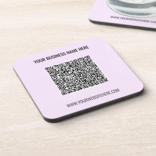 QR-codenaam Website Promotie Beverage Coaster Bier Onderzetter (Linkerzijde)
