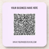 QR-codenaam Website Promotie Beverage Coaster Bier Onderzetter (Voorkant)
