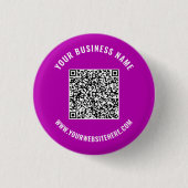 QR-codenaam Website Promotie Button Uw kleur (Voorkant)