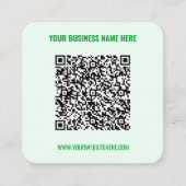 QR-codenaam Website Visitekaartje - Kies kleuren (Voorkant)