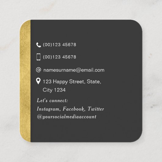 QR-codenetwerk eenvoudig modern vierkant vierkant Vierkante Visitekaartje (Achterkant)