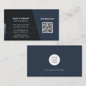 QR-codenetwerk, persoonlijk of zakelijk Visitekaartje (Voorkant / Achterkant)