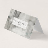 QR-codeneutraal Abstract gevouwen Visitekaartje (Voorkant)