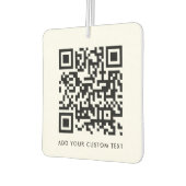 QR-codenummer - Eenvoudige aangepaste tekst reinig Luchtverfrisser (Links)