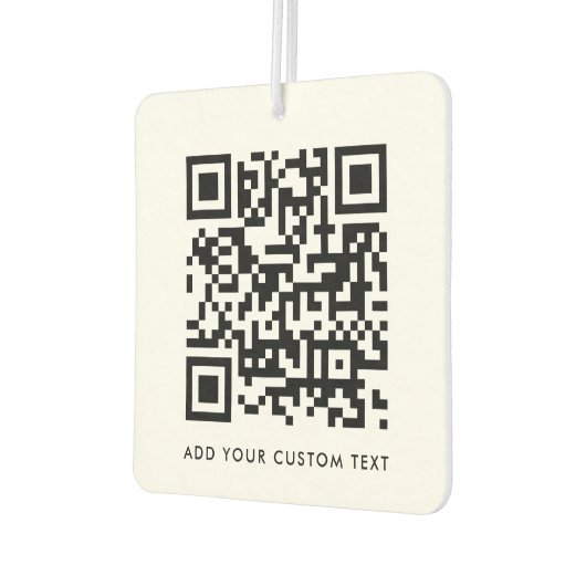 QR-codenummer - Eenvoudige aangepaste tekst reinig Luchtverfrisser (Links)